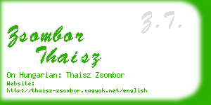 zsombor thaisz business card